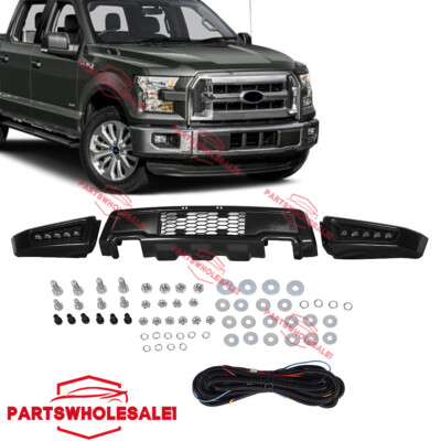 Fit Ford F150 2015-2017 Front Bumper With LED DRL Raptor Style Factory Fast Ship