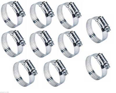 Everbilt 67068 3/8'' - 7/8'' Edelstahlklemmen (10er Pack) Korrosionsbeständig