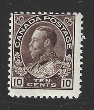 Canada 1912 #116 King George V "Admiral" Issue - Fine MLH