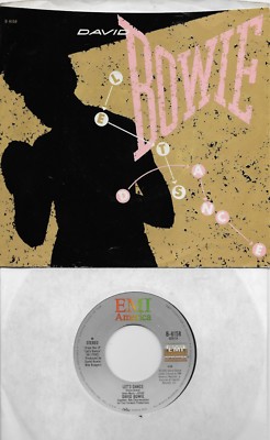 DAVID BOWIE  Let's Dance / Cat People 45 with PicSleeve