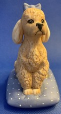 Figurina cane "barboncino" vintage Franklin come nuova World of Puppies, 1987