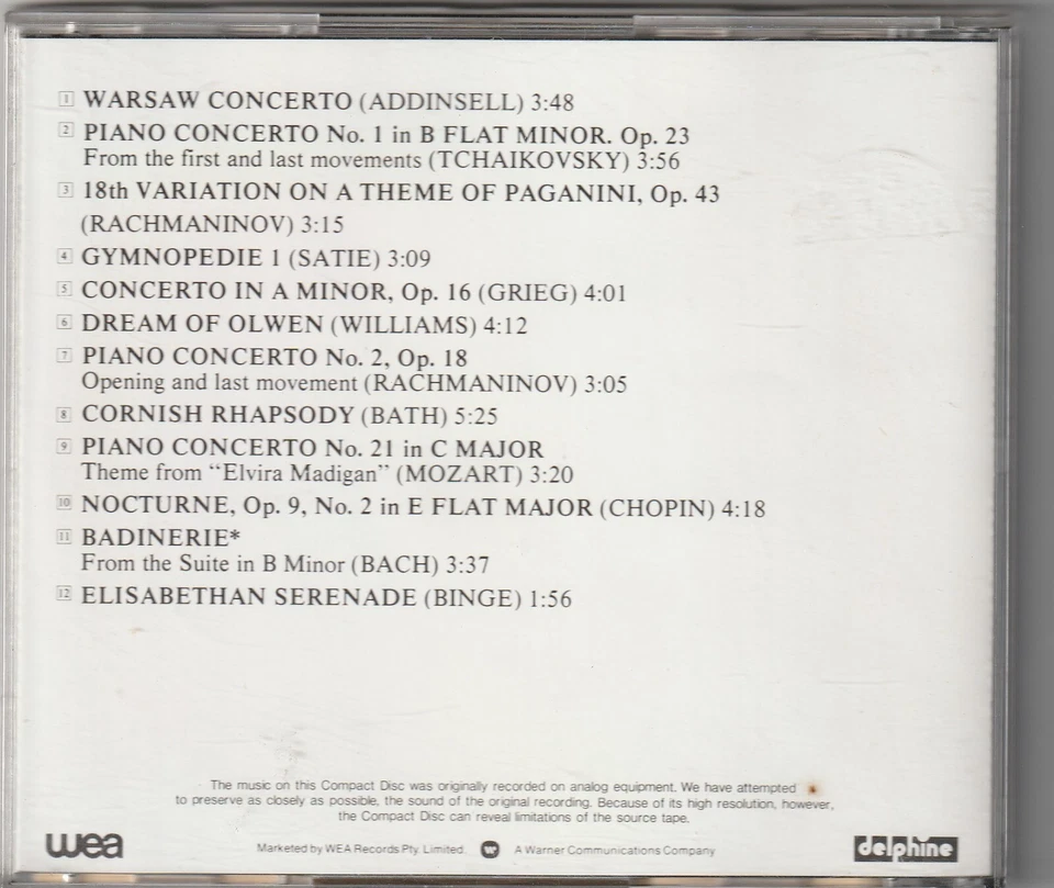 Richard Clayderman With Royal Philharmonic Orchestra – Concerto CD - Image 2 of 2