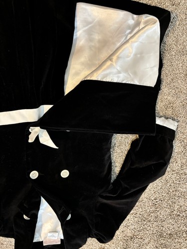 American Girl Coat Sz 10 Black Velveteen Dress Like Your Doll Edwardian Jacket - Picture 4 of 4