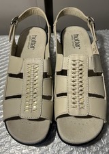 Hotter Comfort Concept Candice Beige Sling Back Open Toes Sandals Womens UK 4