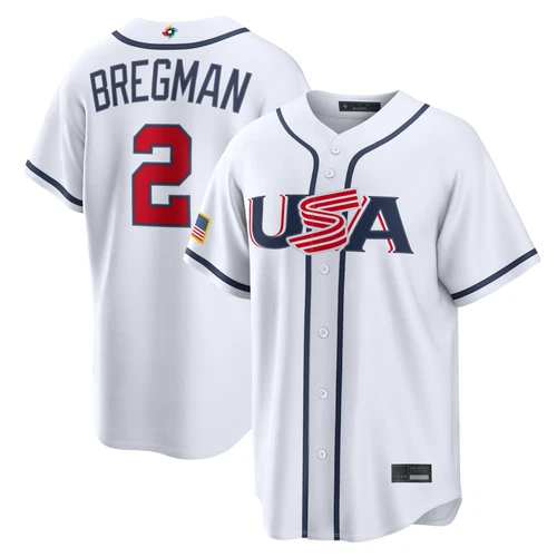 Men's/Youth USA Baseball White 2026 World Baseball Classic Home Stadium Jersey