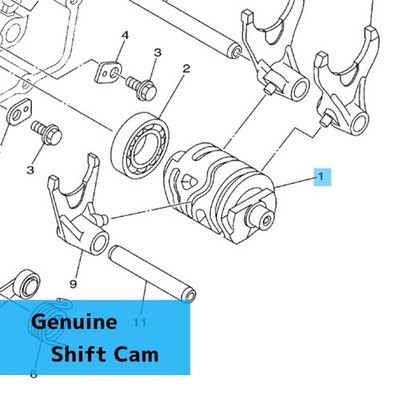 YAMAHA YZ125 2005-2021 YZ125X 2020-2022 Genuine Shift Cam 1C3-18541-00-00 OEM