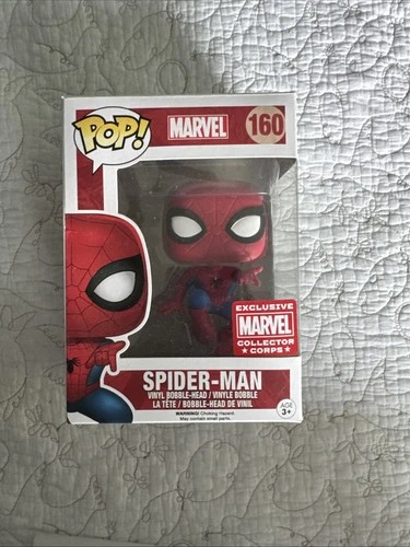 Funko Pop Spider-Man #160 Marvel Comics Collector Corps Exclusive Vinyl Figure