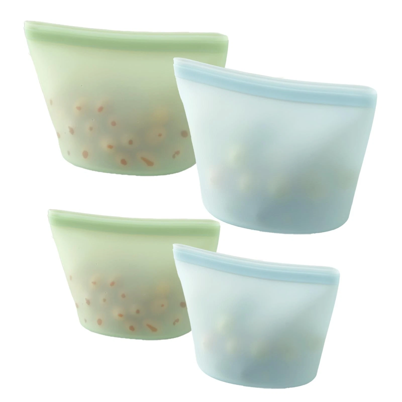 PandaEar 4 Pack Reusable Silicone Food Storage Large and Medium, Blue Green
Opens in a new window or