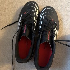 Adidas Predators Club Men's Size 8 Soccer Cleats Black White