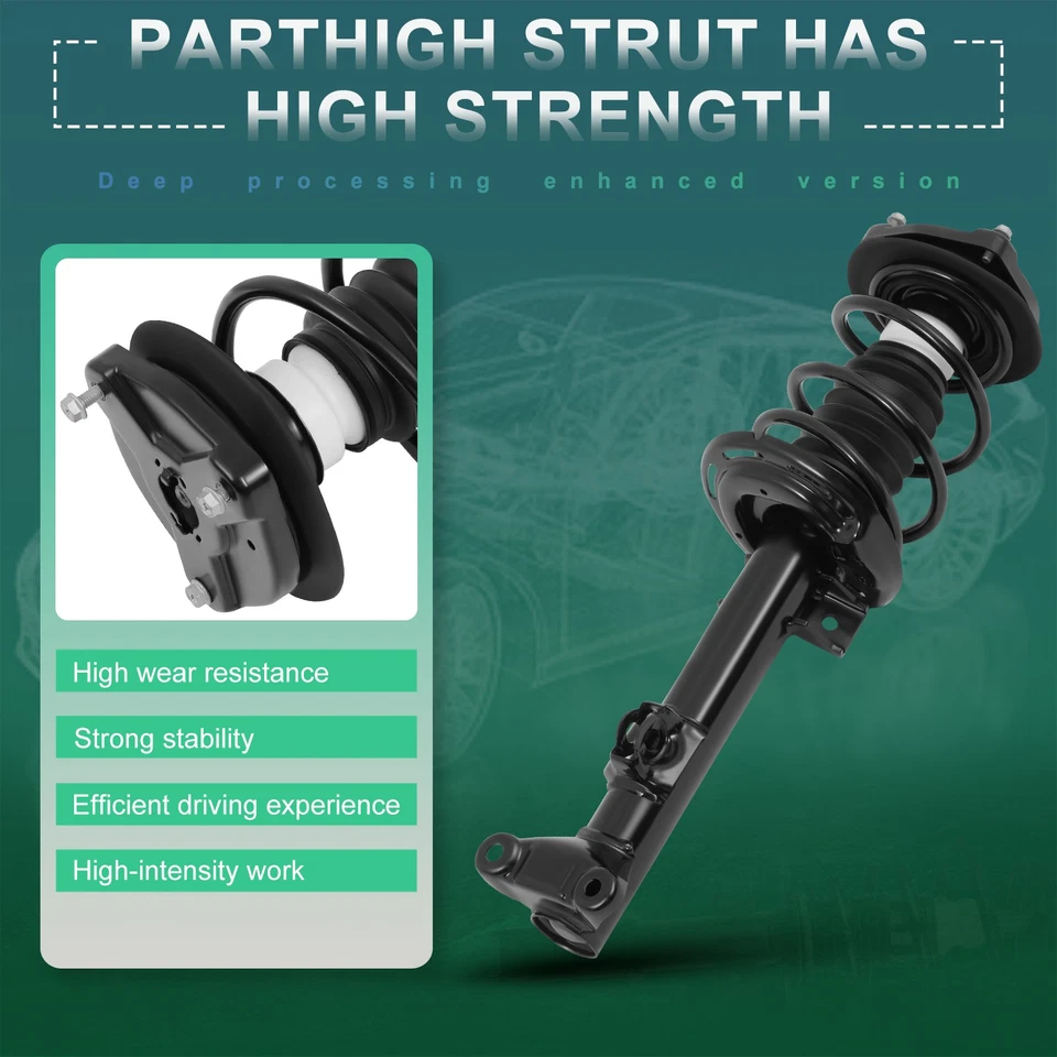 2x Para Mercedes-Benz C230 C250 C300 C350 Puntales Delanteros Completos y Muelles y Soportes Foto 3 de 4