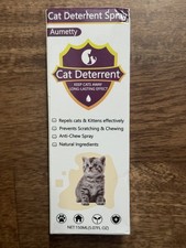 CAT DETERRENT SPRAY - KEEP CATS AWAY - NATURAL INGREDIANTS NEW SEALED