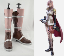 Final Fantasy 13 Lightning Cosplay Costume Boots Boot Shoes