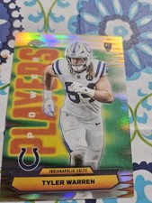 2025 Topps Chrome Football Tyler Warren Power Players Refractor Rookie RC