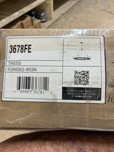 Hinkley Lighting Tress 6 Light Indoor LG Single Tier Chandelier, Iron - 3678FE - Picture 2 of 3