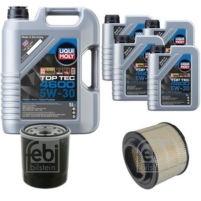 FEBI BILSTEIN Inspektionspaket 9L Liqui Moly Top Tec 4600 5W-30 für Toyota