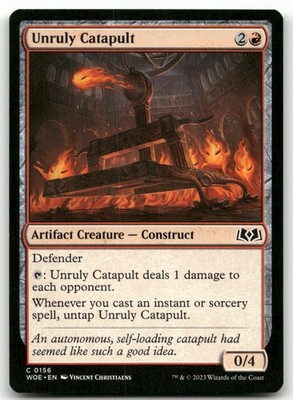Unruly Catapult #156 (NM) Wilds of Eldraine WOE Magic MTG