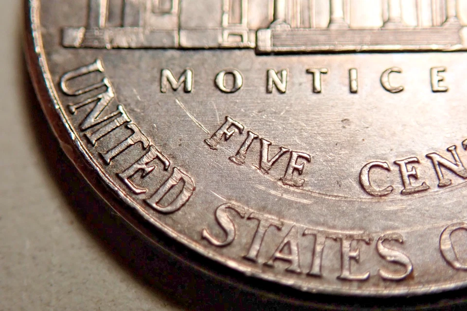 2016 P Jefferson nickel ERROR STRUCK THROUGH RING - Image 4 of 4