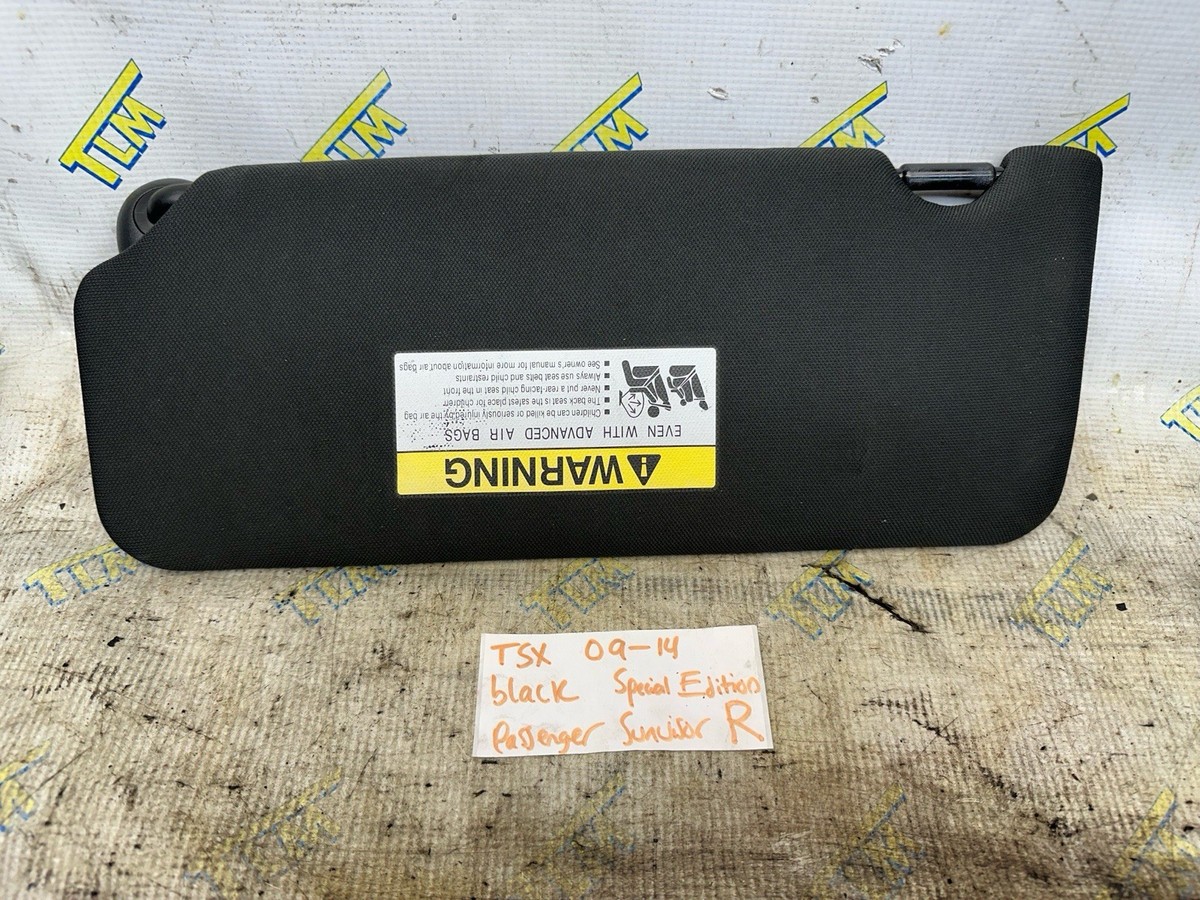 09-14 Acura TSX Sun Visor SE *special edition* Black PASSENGER