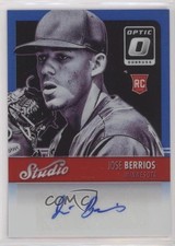 2016 Panini Donruss Optic Studio Signatures Blue 36/50 Jose Berrios Auto 14qk