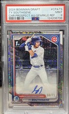 2024 Bowman Draft Chrome Prospect Auto Sparkle Refractor Ty Southisene /71 Cubs