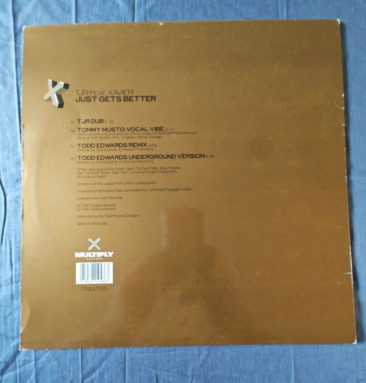 T.J.R. Feat. Xavier – Just Gets Better (12MULTY25) image 2