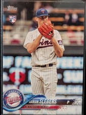 2018 Topps Aaron Slegers RC #277 Minnrsota Twins Pitcher (jc)
