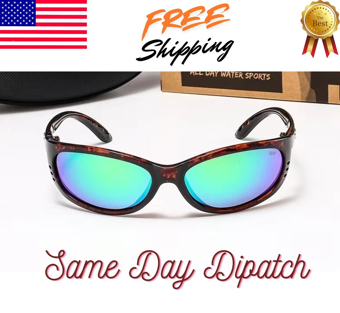 sセイズ Costa del Mar Brine Tortoise Shell Frame Green Mirror Polarized