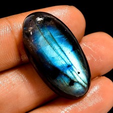 33 Ct Natural Labradorite Oval Cabochon Loose Gemstone Jewelry Making 30X15X8 mm