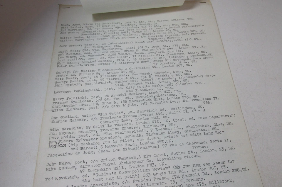 My Own Mag, No. 15, April 1966. Jeff Nuttall, William Burroughs etc, Scarce. - Image 3 of 4