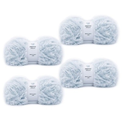 Pretty Jolly 4 Knäuel Kunstfell Garn Super Soft Chunky Flauschiges Zum Häkeln