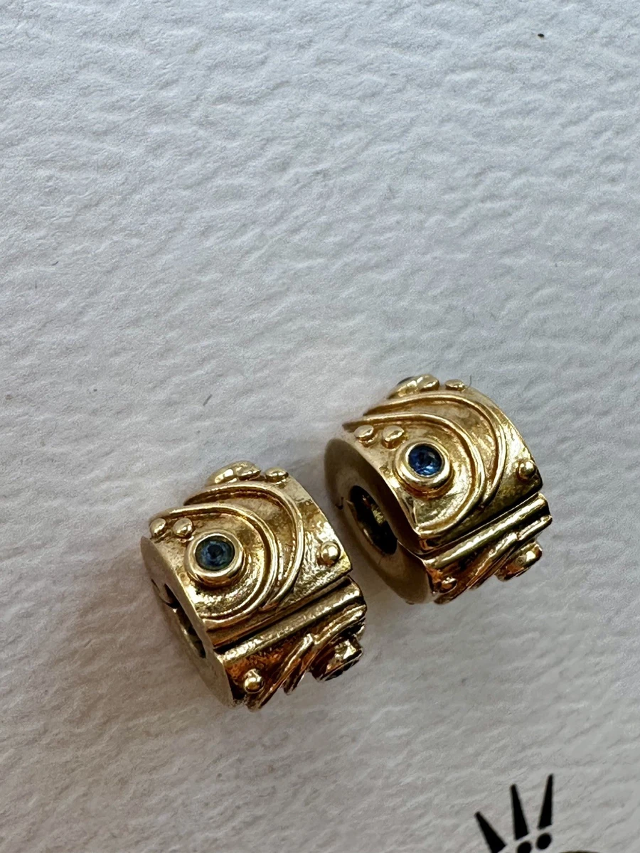 PANDORA Yellow Gold Fine Bracelets Charms Clip for sale | eBay