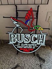 Busch Light Beer LED Neon Quack One Open Sign...