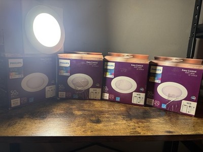 Lot Of  4 50W Philips Recessed Lights, Smart Led
