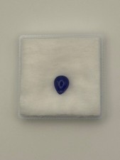Natural Tanzanite Cabochon 5.85ct – Blue‑Violet Pear, Estate Gemstone