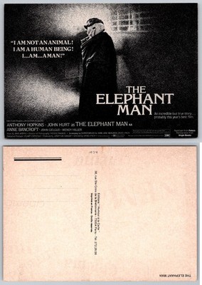 The Elephant Man Movie Poster Postcard David Lynch John Hurt