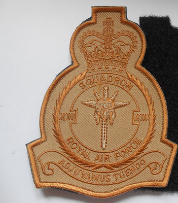 XIII SQUADRON RAF Vintage Squadron / Wappen Stoff Patch Desert Wear