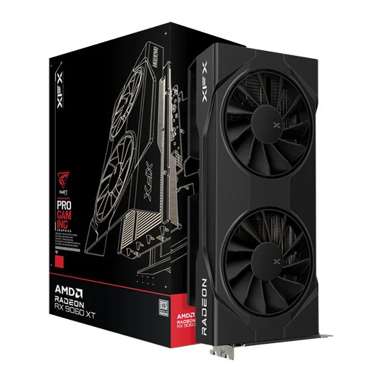 XFX SWIFT Radeon RX 9060 XT OC Gaming Dual Fan Black 16GB GDDR6 Graphics Card, R