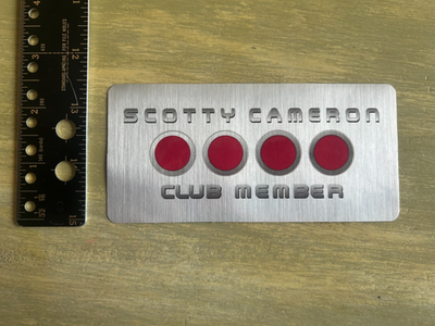 New Scotty Cameron Fine Milled Putters Red Sticker Decal Titleist