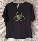 Black Friday Shock to the System Rhinestone Tee Size 16