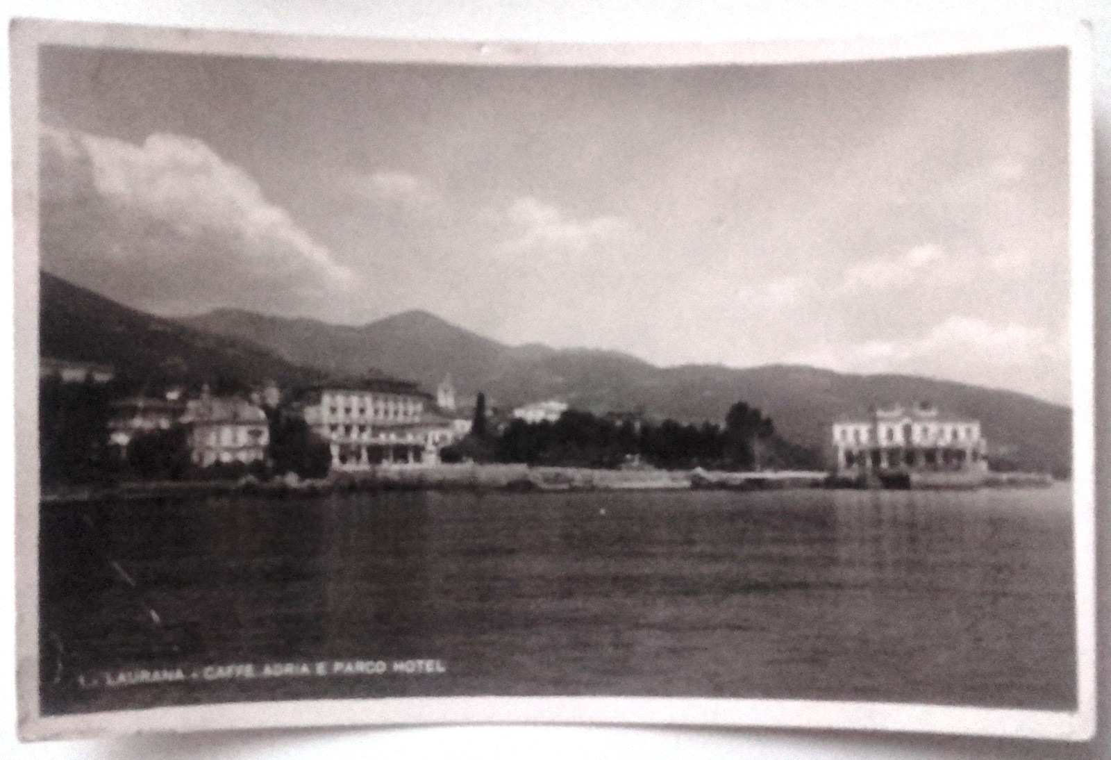 VARIE CROAZIA LAURANA CAFFÈ ADRIA E PARCO HOTEL Formato piccolo viaggiata 1941