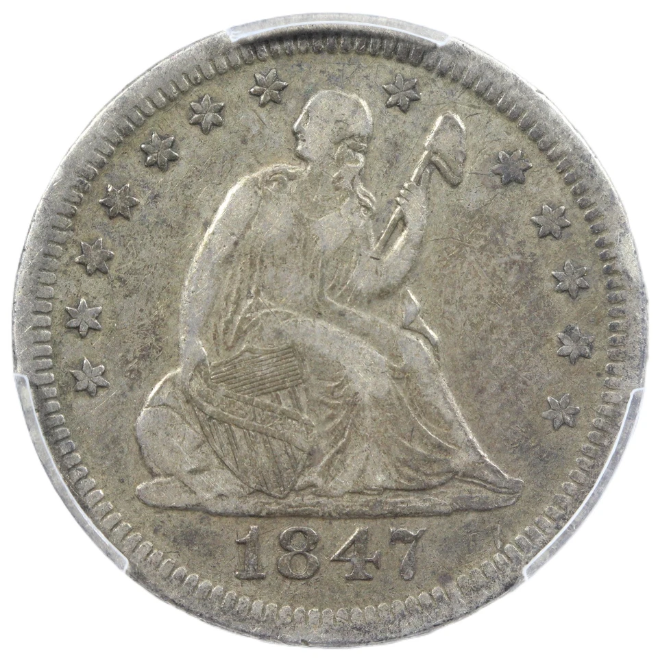 1847-O 25C PCGS/CAC VF30 - Liberty Seated Quarter - Image 3 of 4