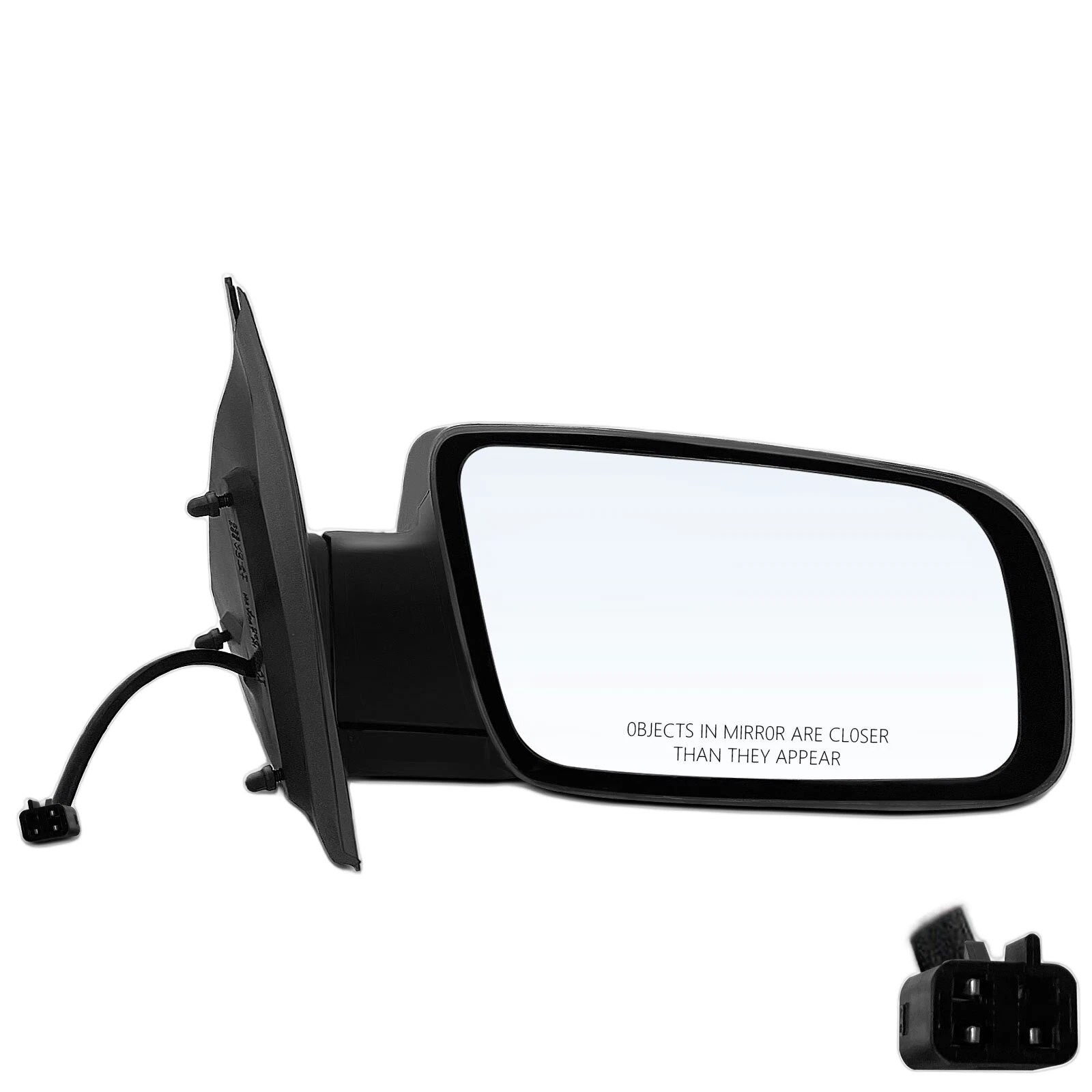 Passenger Power Mirror w/Manual Folding for Chevrolet Astro GMC Safari 2000-2005