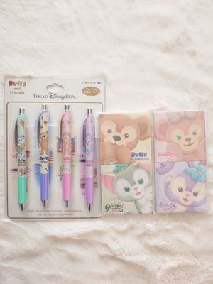 Duffy Disney Ballpoint Pen & Memo Set Shellie May Gelatoni Stella Lou