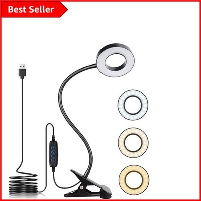 Dimmbare USB LED Schreibtischlampe - 3 Beleuchtungsmodi für optimales Lesen & Arbeiten