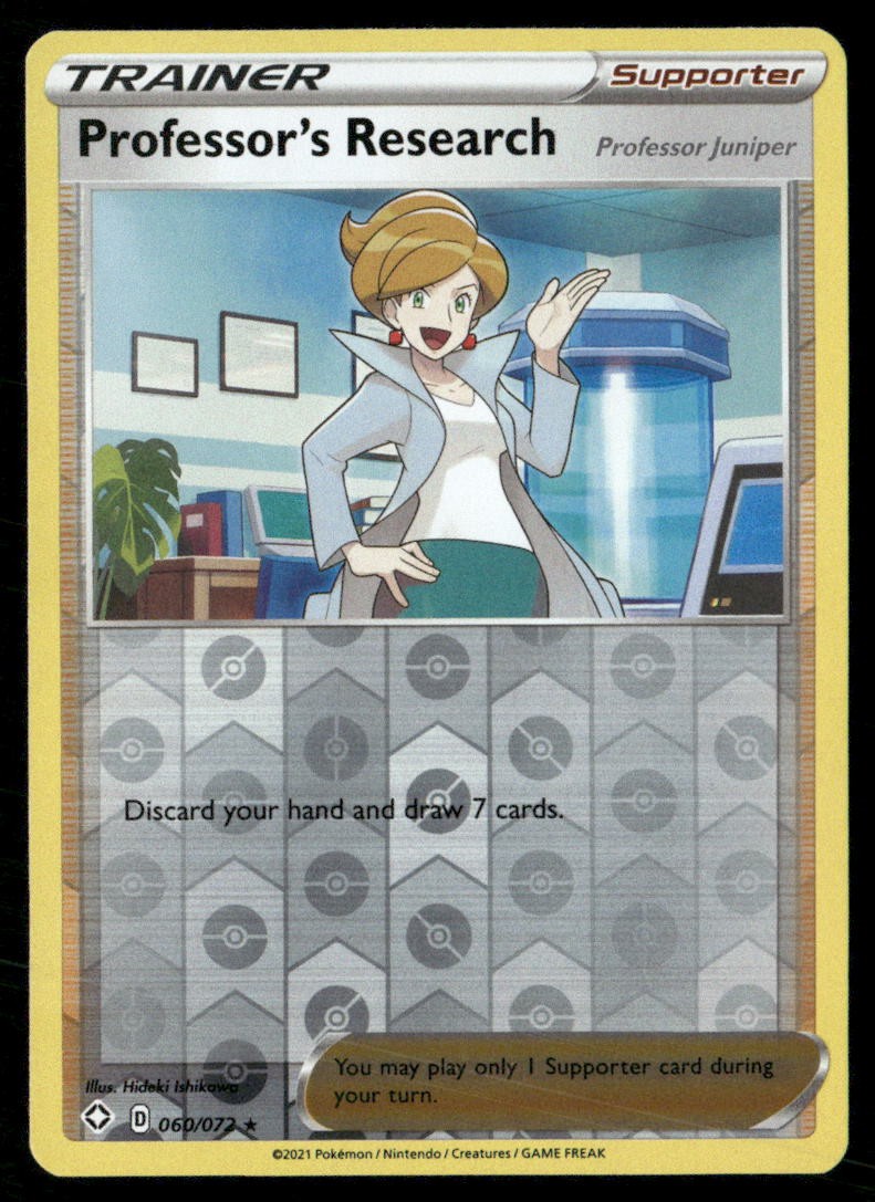Professor's Research Reverse Holo 62/73 LP Champion's Path Pokemon Card