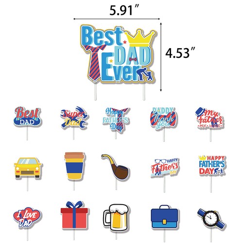 Fathers Day Gifts Happy Father's Day Flag Father's Day themed party balloon set - Picture 7 of 7
