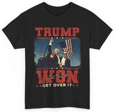 Trump Won Get Over It 2024 T-Shirt, Trump Won Again 2024 Shirt