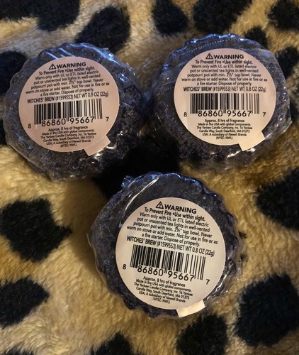 YANKEE CANDLE Witches' Brew wax melt TART - set of 3 - patchouli RAVEN - Picture 2 of 4