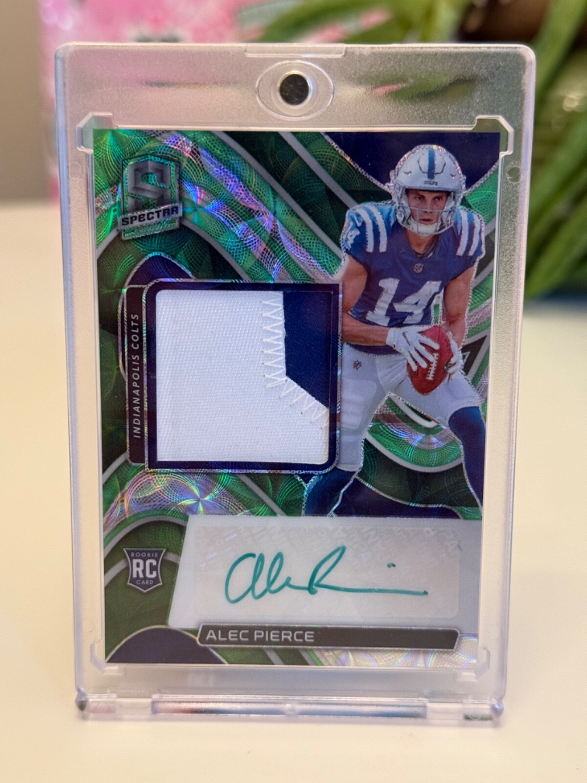 2022 Panini Spectra #219 Alec Pierce RPA Prizm Spectra Green Scope /35