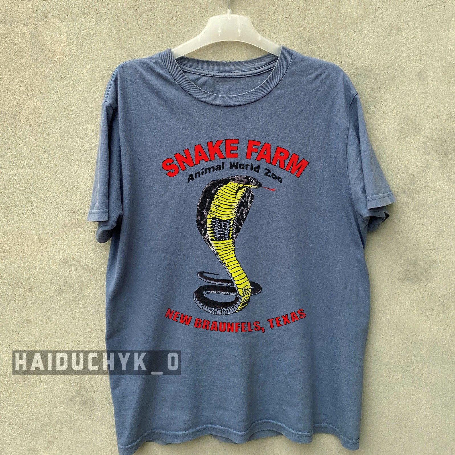 HOT! Snake Farm Shirt Animal World Unisex Indigo Blue T-shirt S-5XL